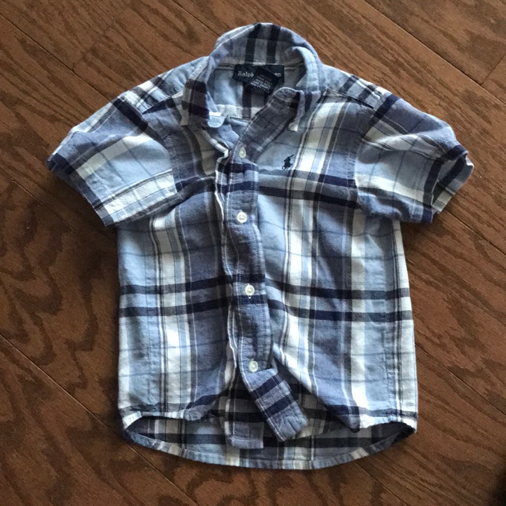 Ralph Lauren short sleeve plaid shirt